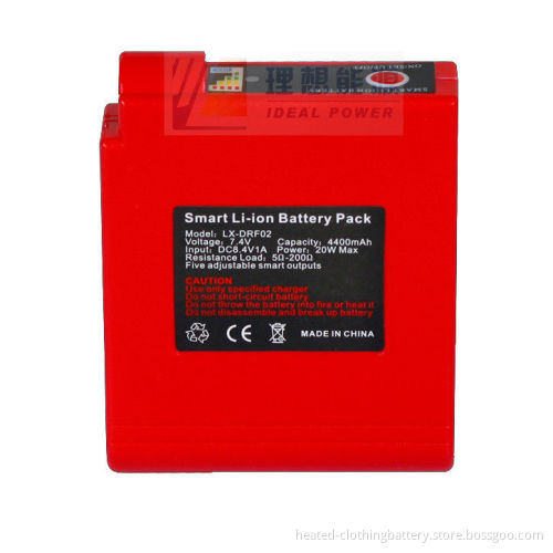 Different Colors 7.4v 5200mah Ce, Fcc, Rohs Compliant Smart Li-ion Battery Packs